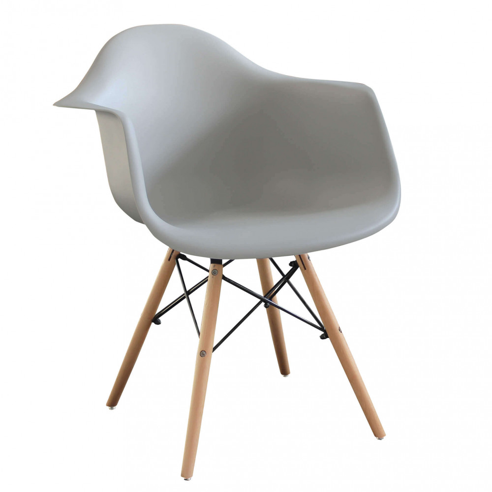 Image of Sedia Moritz 53x47x82 h cm in Legno Grigio